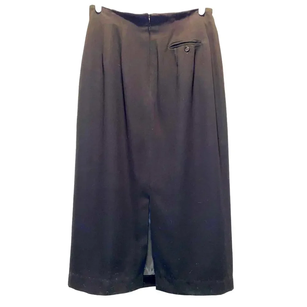 Studio 205 Black Midi Straight Skirt with pockets size 14